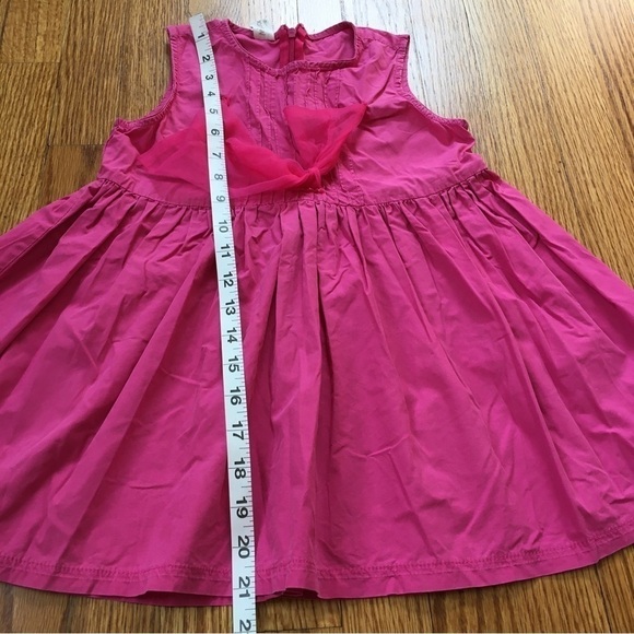 Fuchsia Pink Toddler Little Girls Sleeveless Fit & Flare Gray shift Dress - Picture 11 of 16